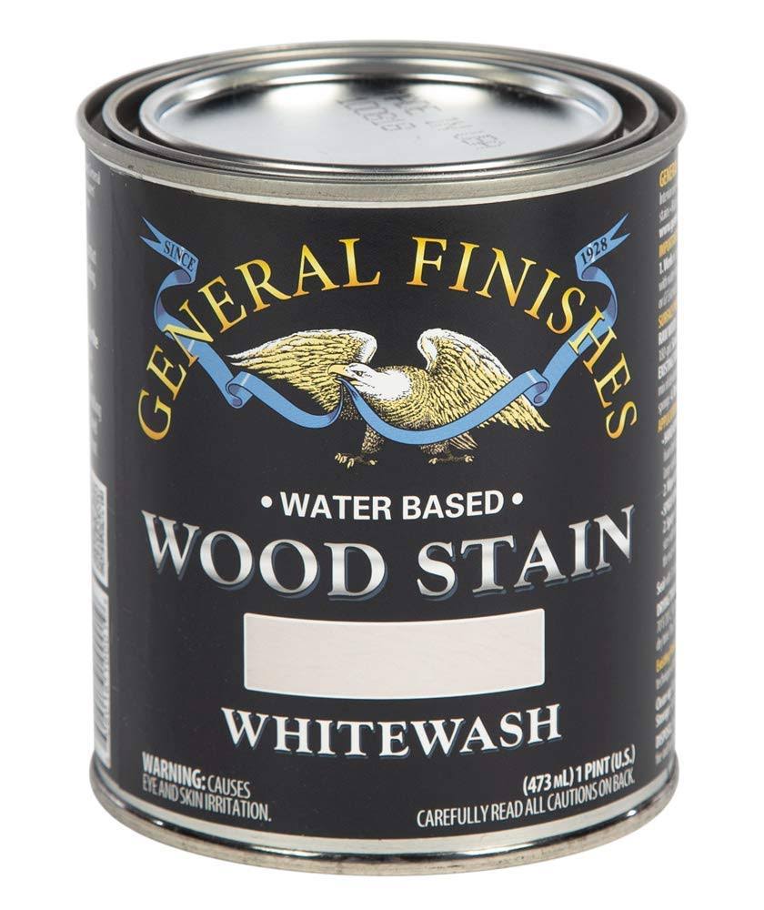 General Finishes Water Based Wood Whitewash Stain, Pint
