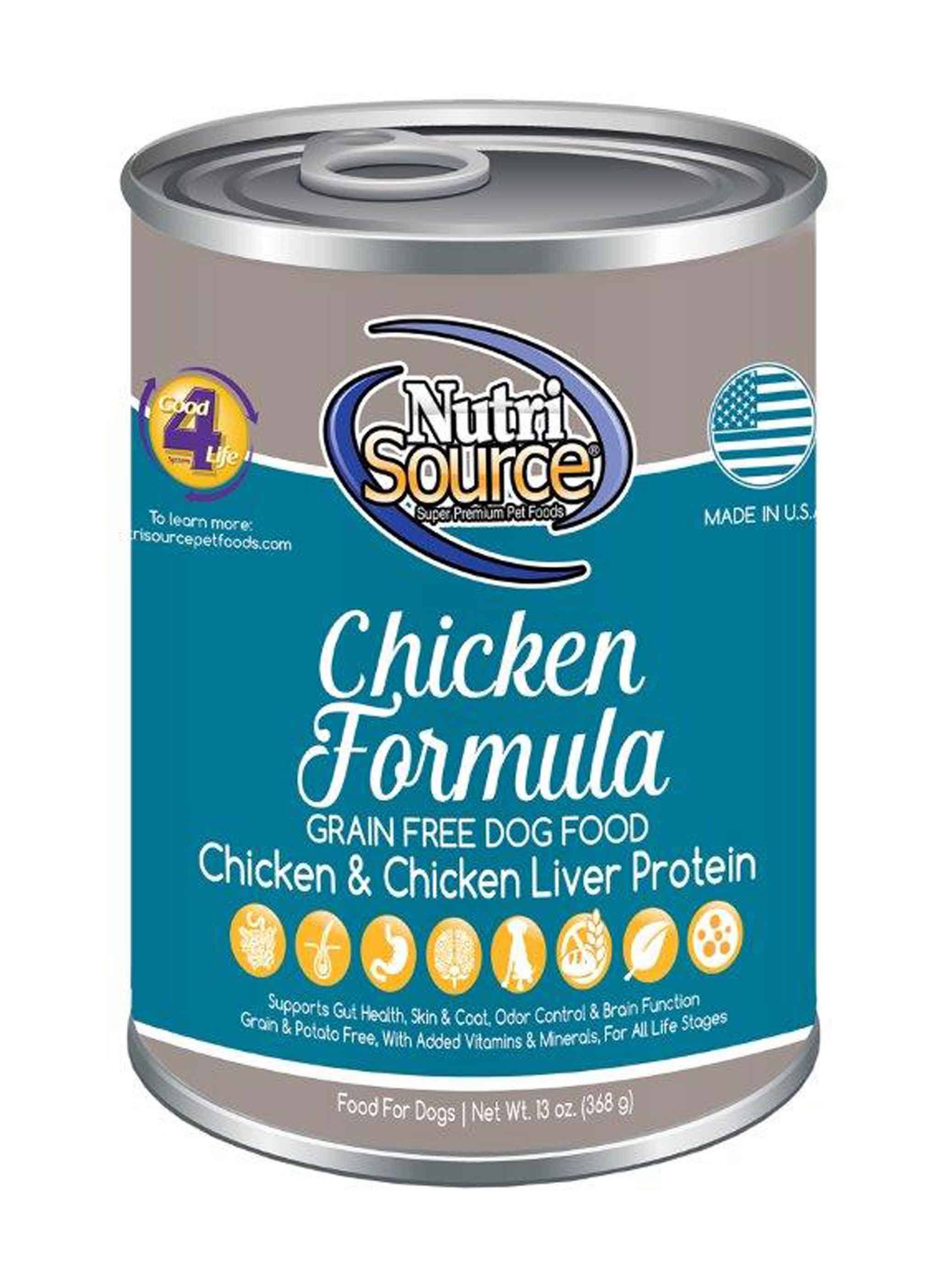 Nutri Source Grain Free Canned Dog Food - Chicken