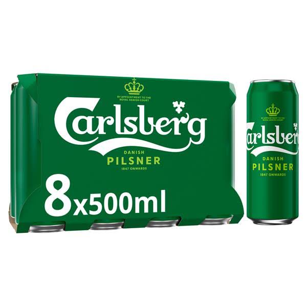 Carlsberg Lager Beers Pack - 8pk, 500ml