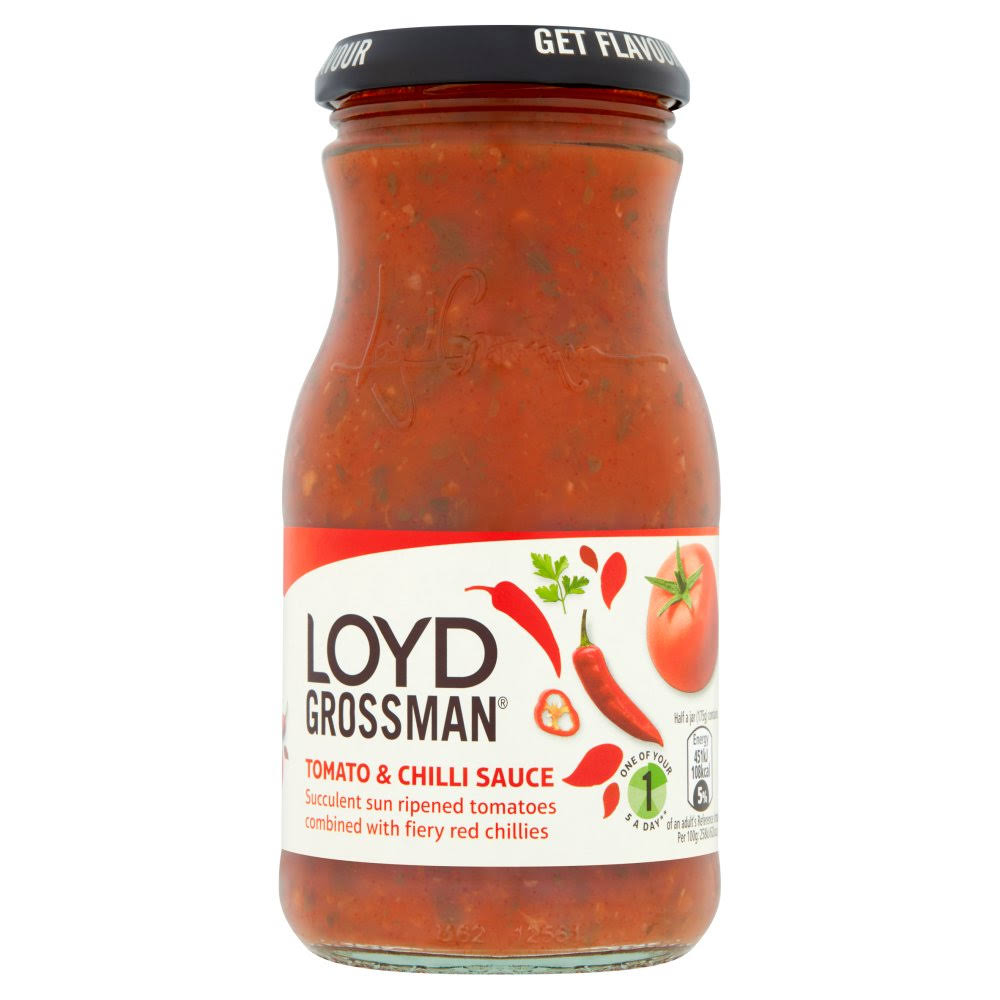 Loyd Grossman Tomato and Chilli Pasta Sauce - 350g