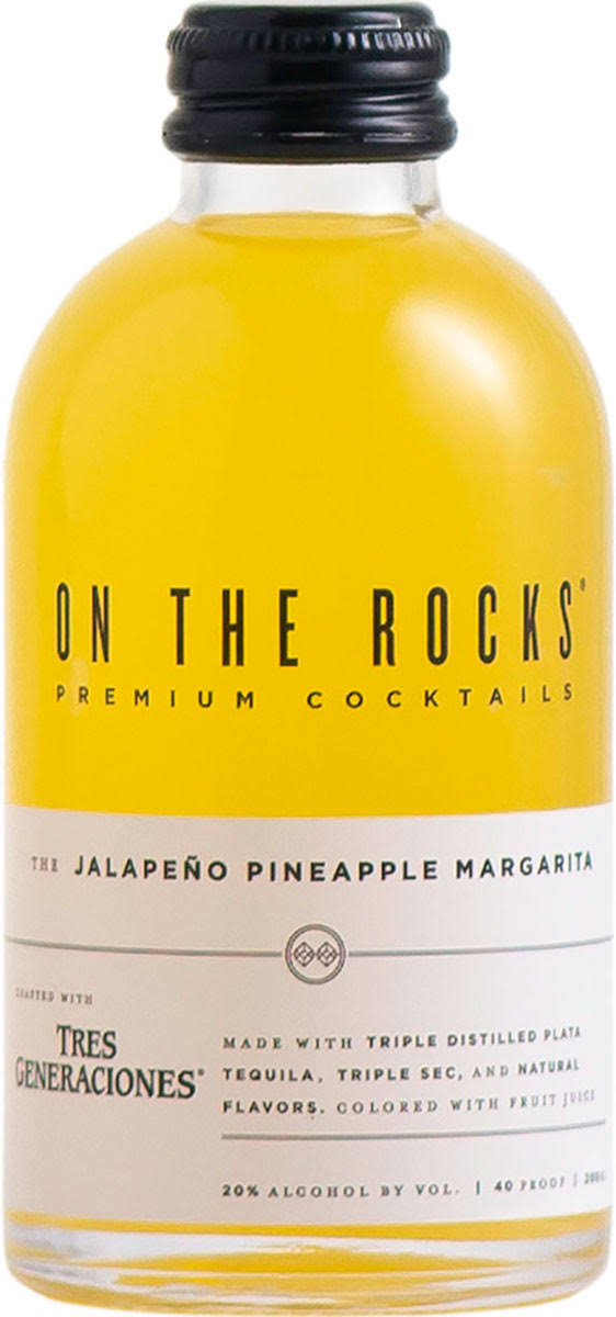 on The Rocks - Pineapple/Jalapeno Margarita (200ml)