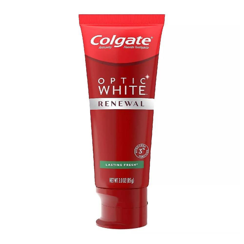 Colgate Optic White Renewal Whitening Toothpaste, Lasting Fresh, 3 oz