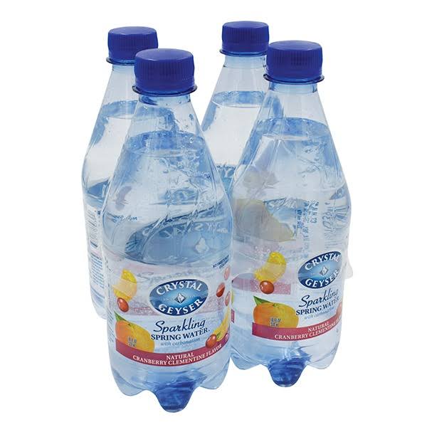 Crystal Geyser Cranberry Clementine Sparkling Spring Water with Carbonation - 18 oz