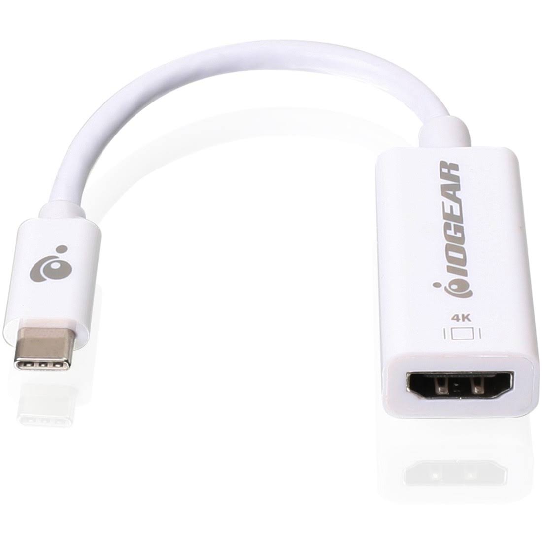 IOGEAR USB Type-C Male To HDMI Female Adapter, 3.1 Gen, HDMI/F, Olor White