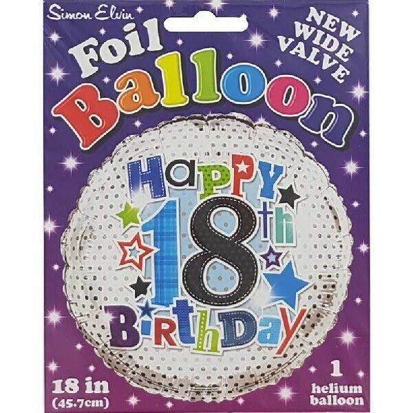 Happy 18th Birthday Foil Balloon