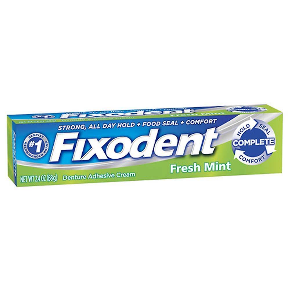 Fixodent Fresh Mint Denture Adhesive Cream - 2.4oz