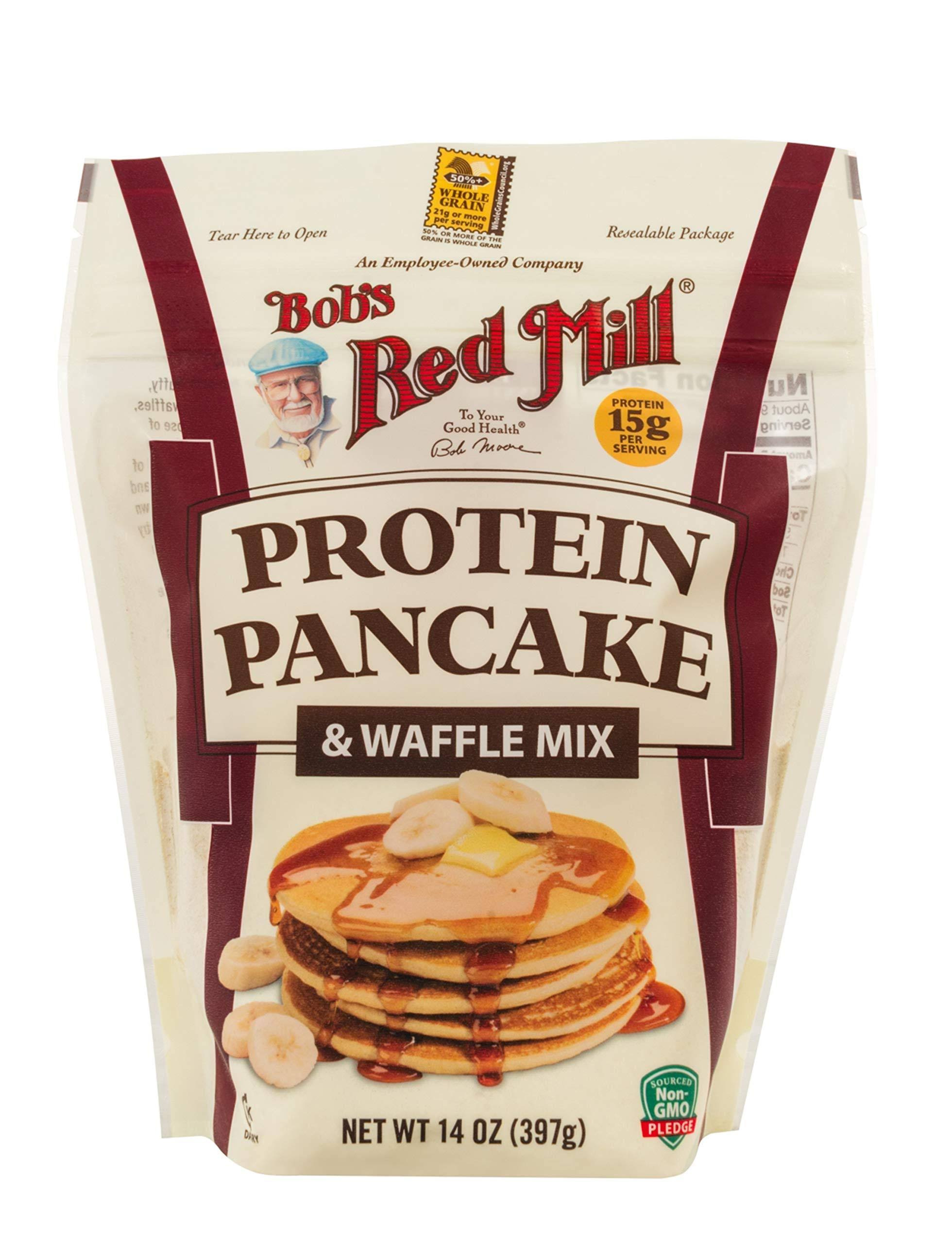Bobs Red Mill Pancake & Waffle Mix, Protein - 14 oz