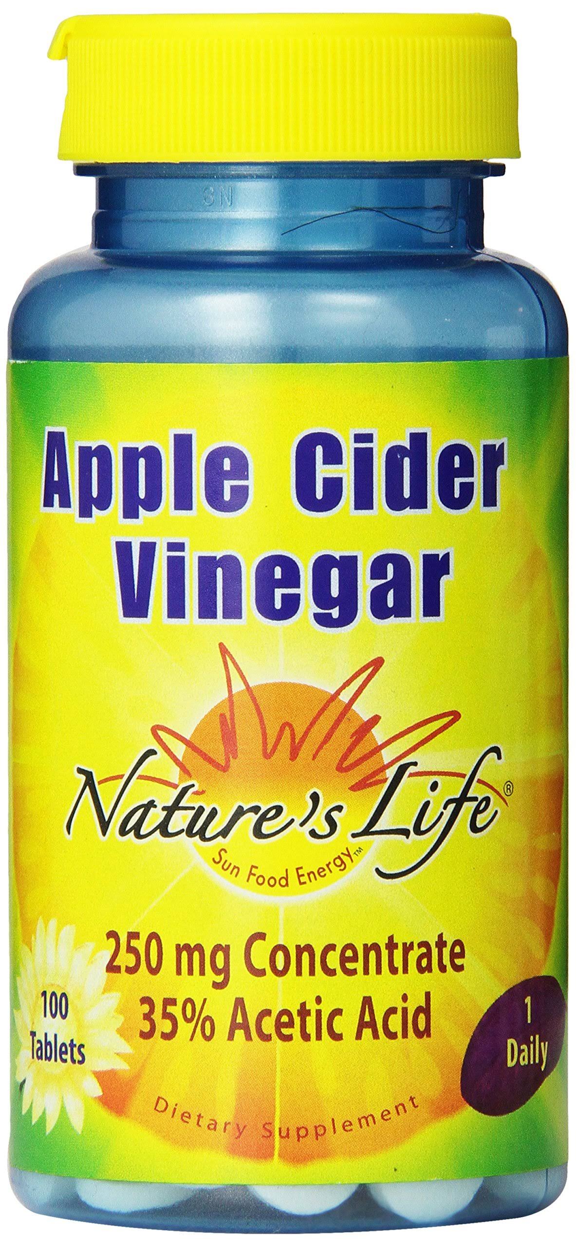 Nature's Life Apple Cider Vinegar Dietary Supplement - 250mg, 100ct