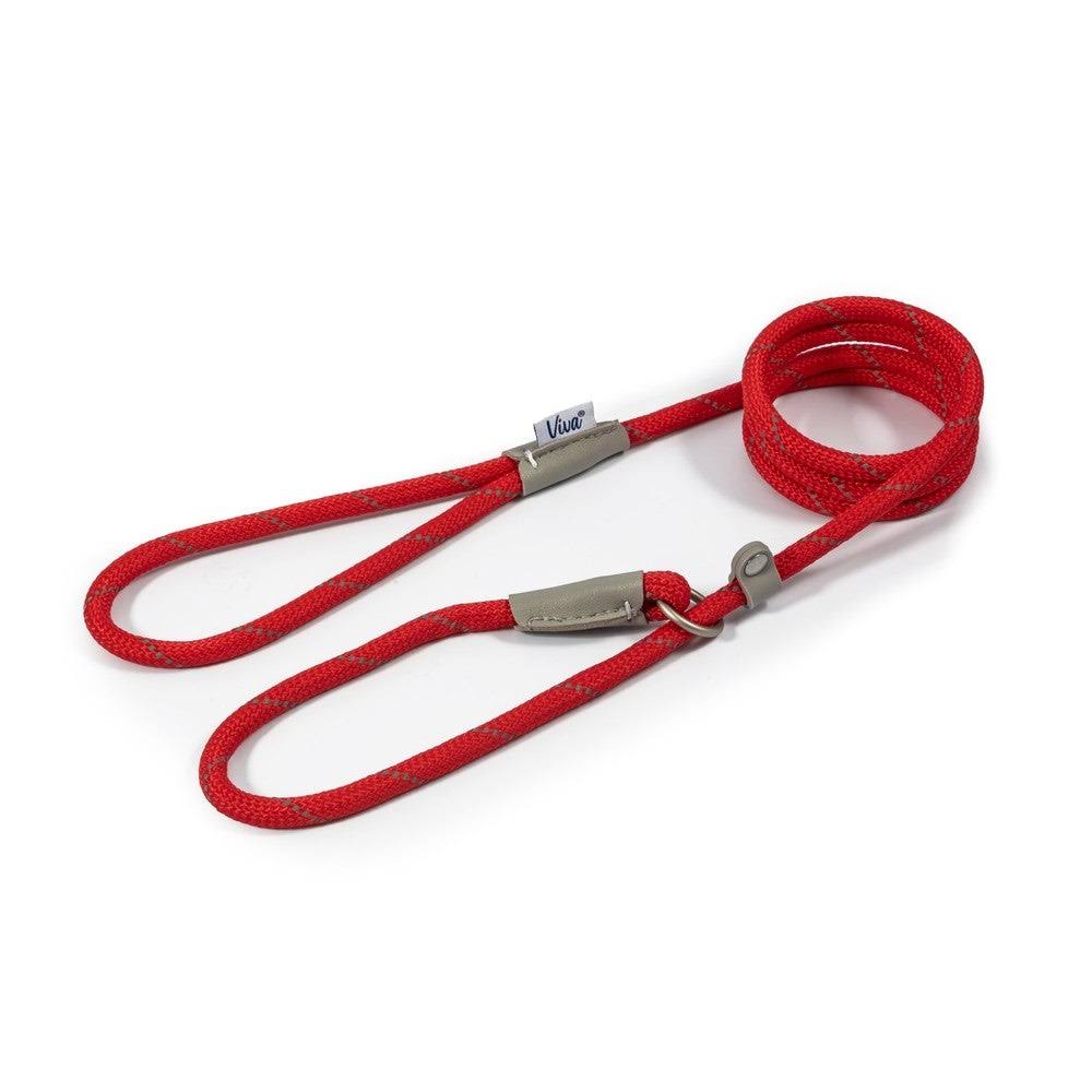 Ancol Viva Rope Reflective Slip Lead Red / x Large
