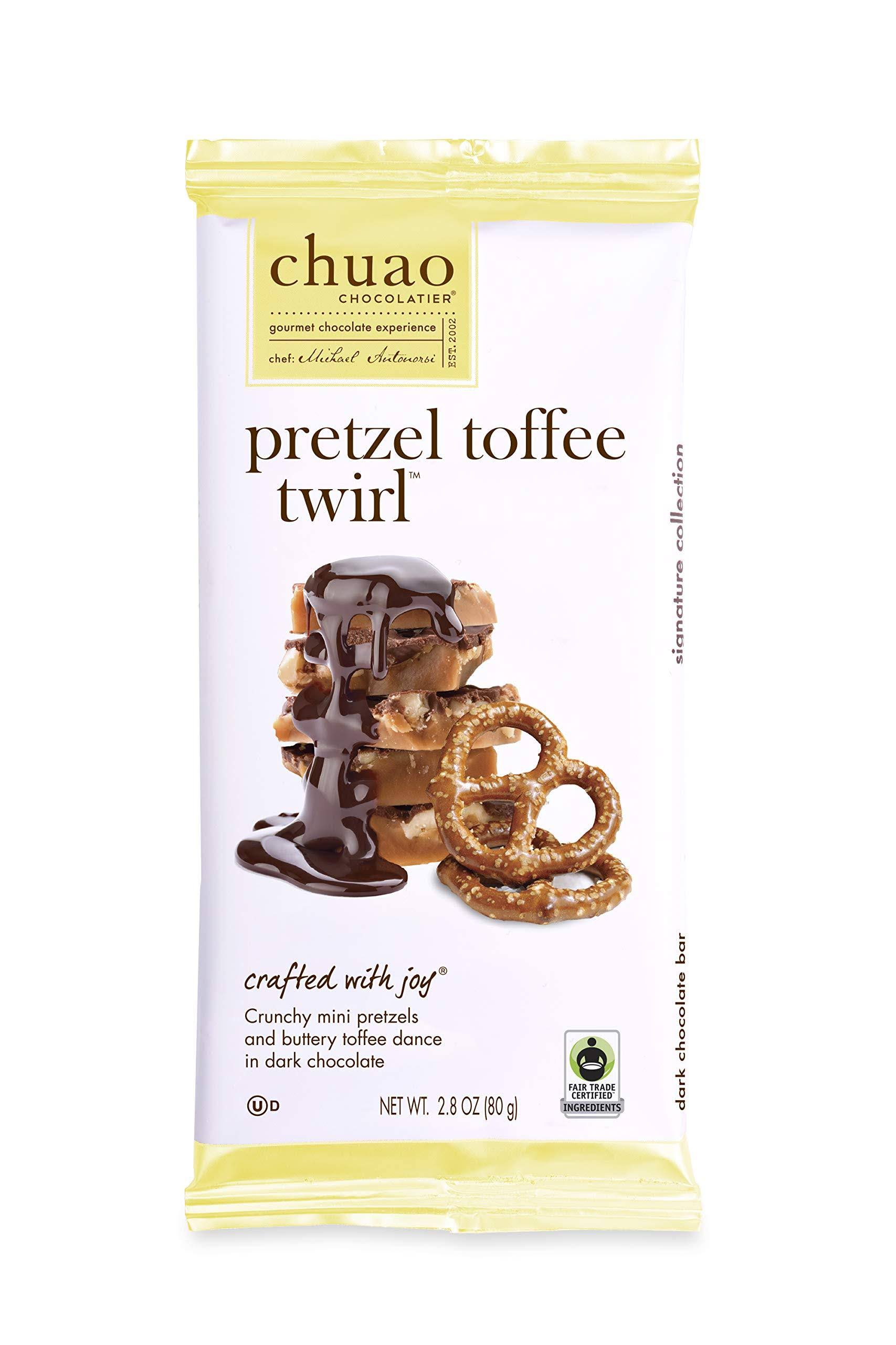 Chuao Chocolatier 900960 Pretzel Toffee Twirl Bar