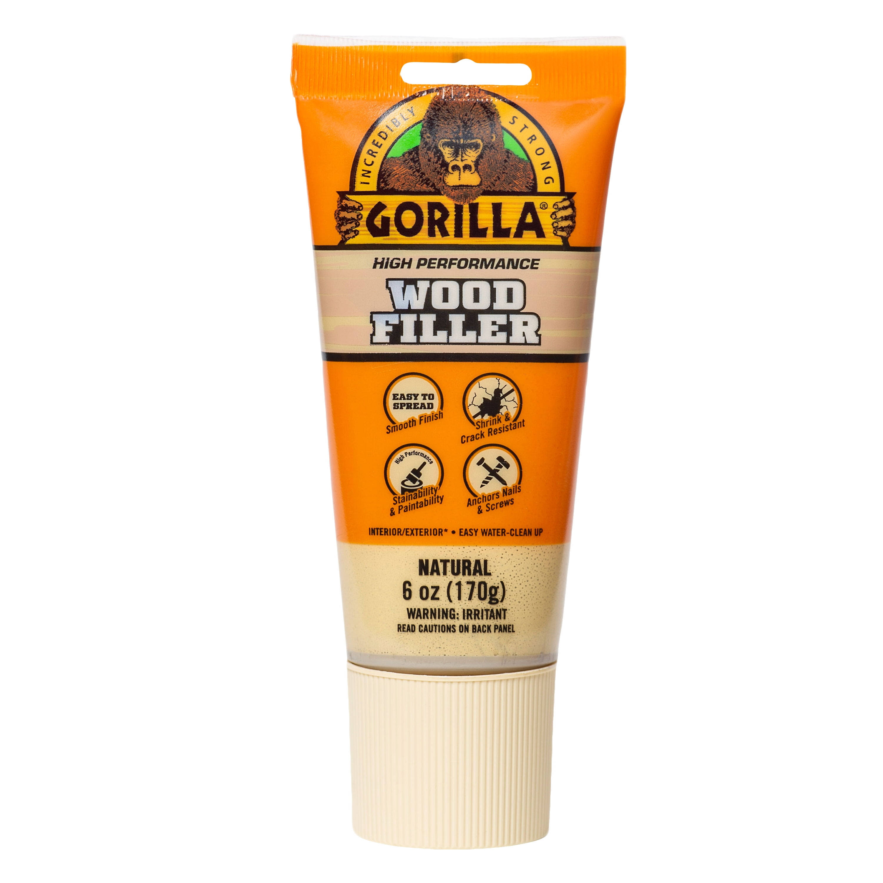 Gorilla 6 oz. Natural Wood Filler Tube