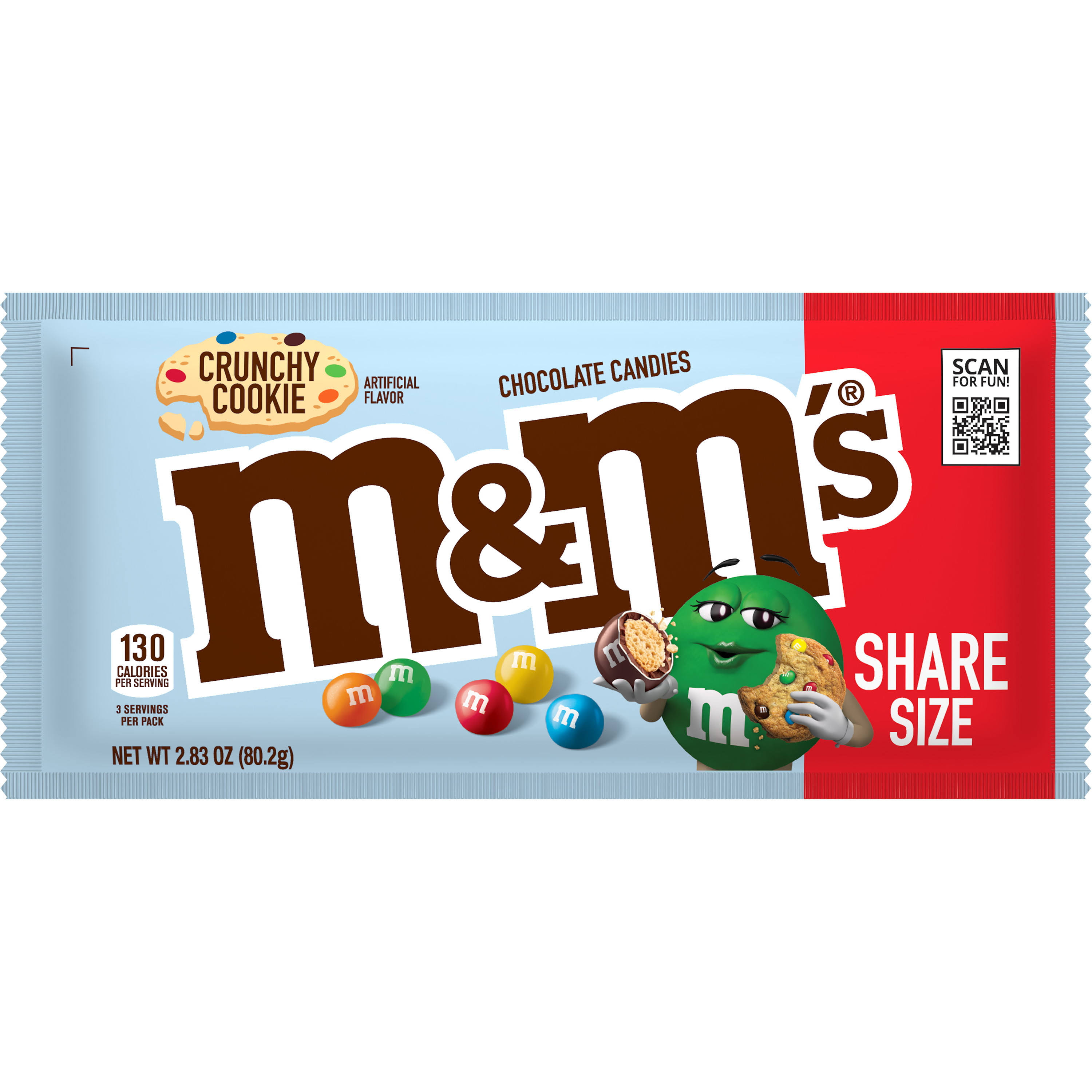 M&M's Crunchy Cookie Milk Chocolate Candy Share Size - 2.83 oz