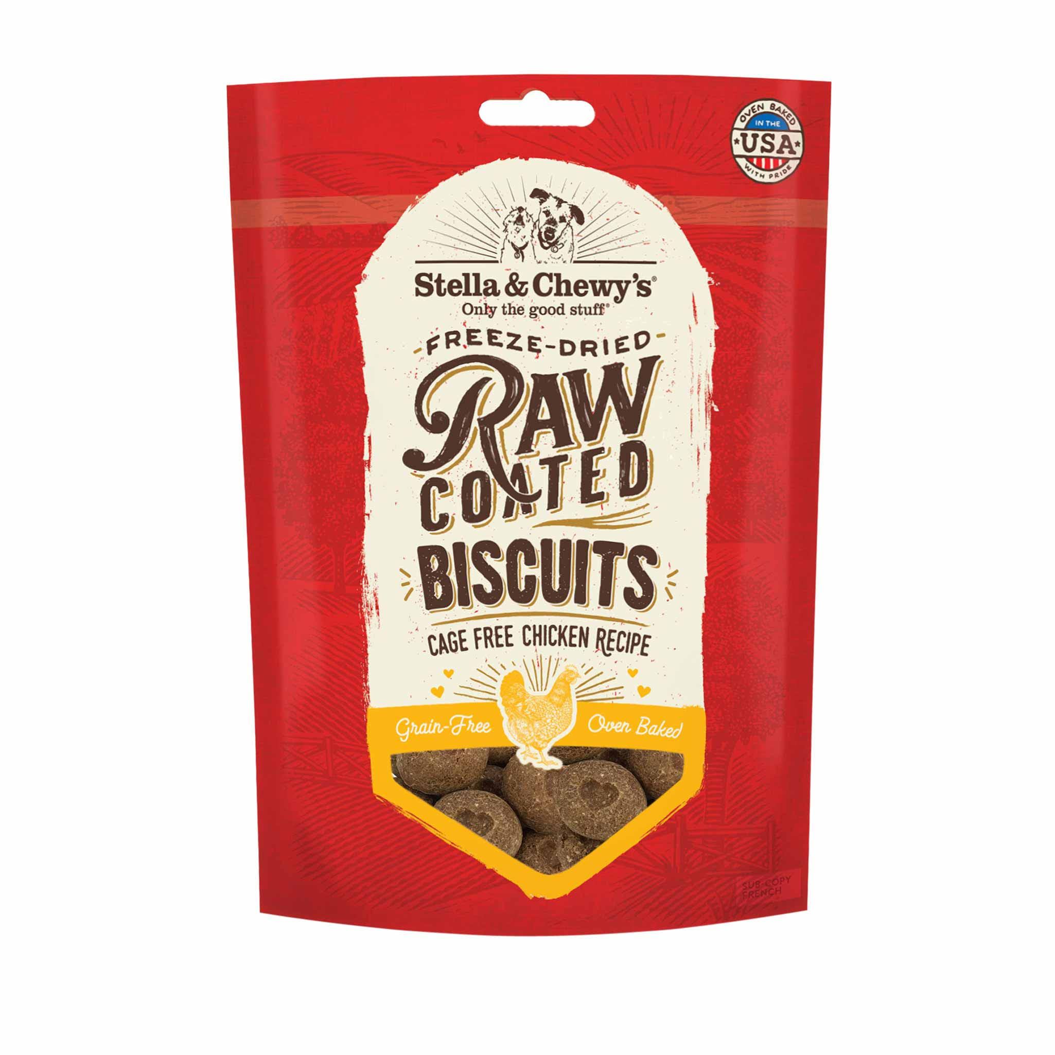 Stella & Chewy's - Raw Coated Freeze Dried Biscuits Cage Free Chicken Recipe - 9 oz.