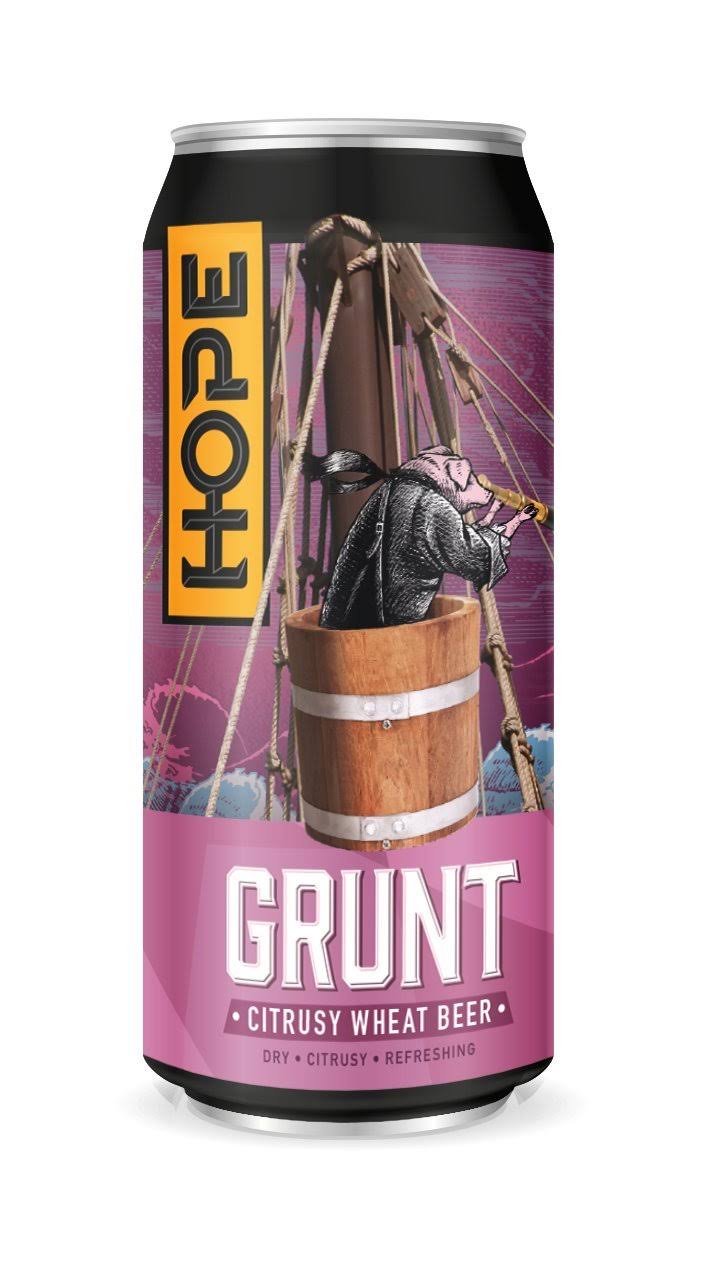 The Beer People Hope Grunt Citrusy Wheat Beer 440ml Can