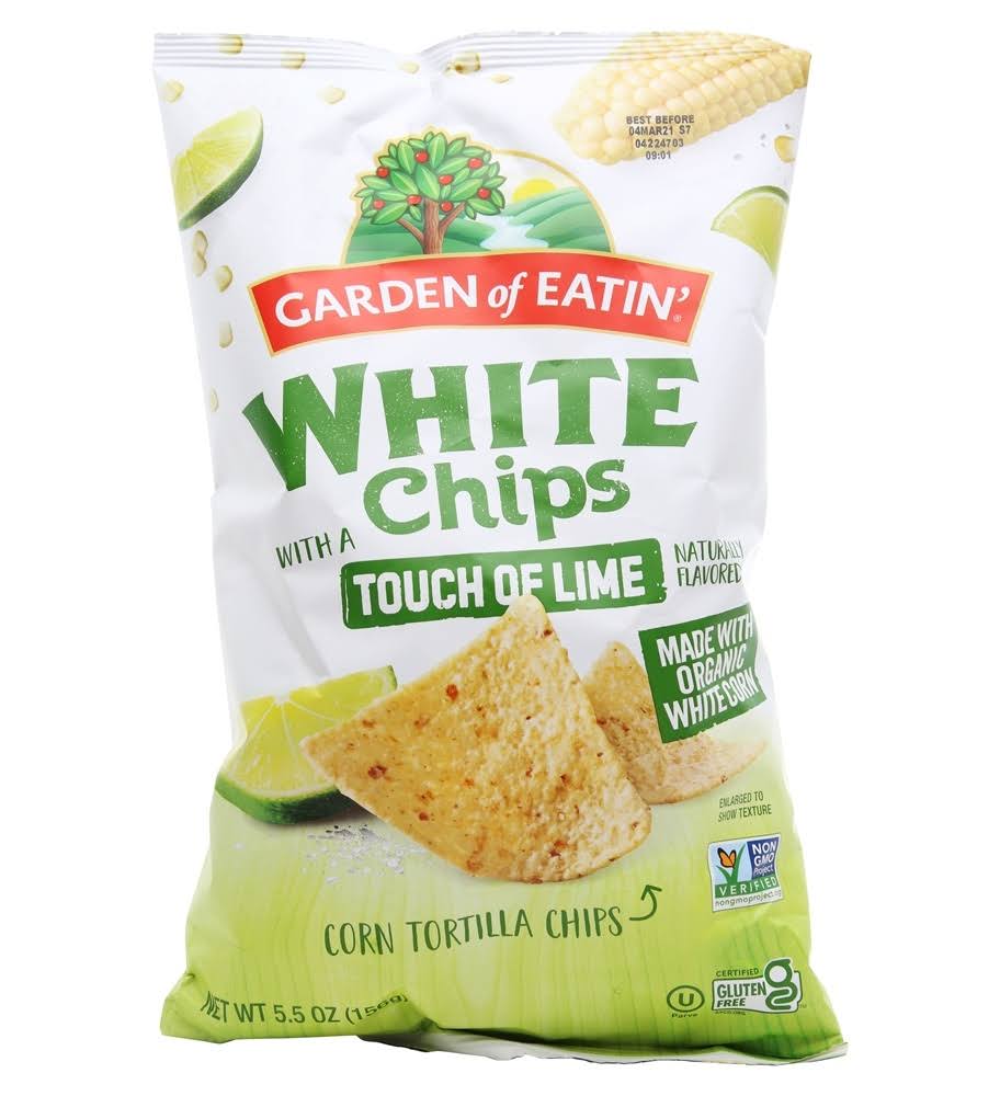 Garden Of Eatin' Chips, Corn Tortilla, White, Tough of Lime - 5.5 oz