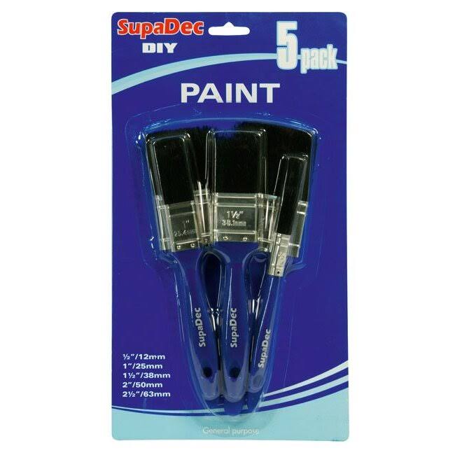 SupaDec Paint Brush Set - 5 Pack
