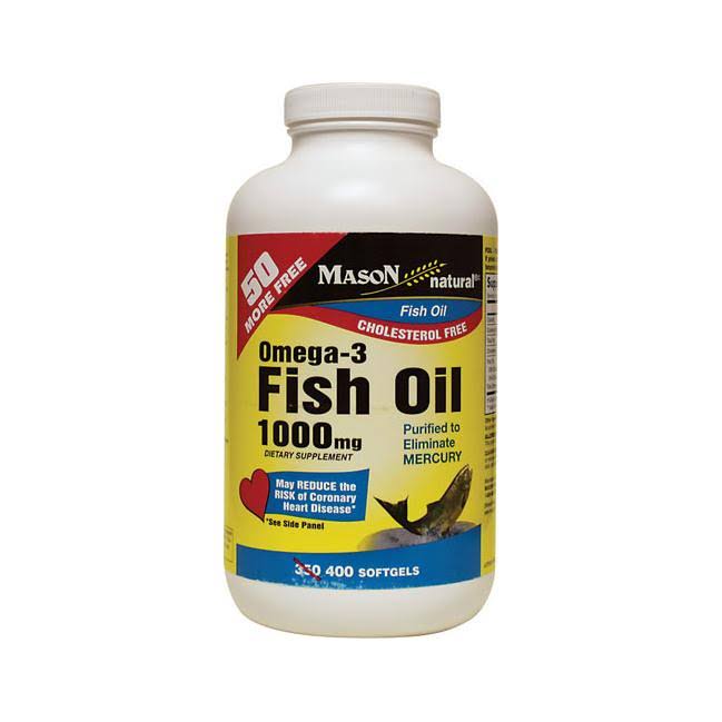 Mason Natural Omega-3 Fish Oil - 1000mg, 400 Softgels