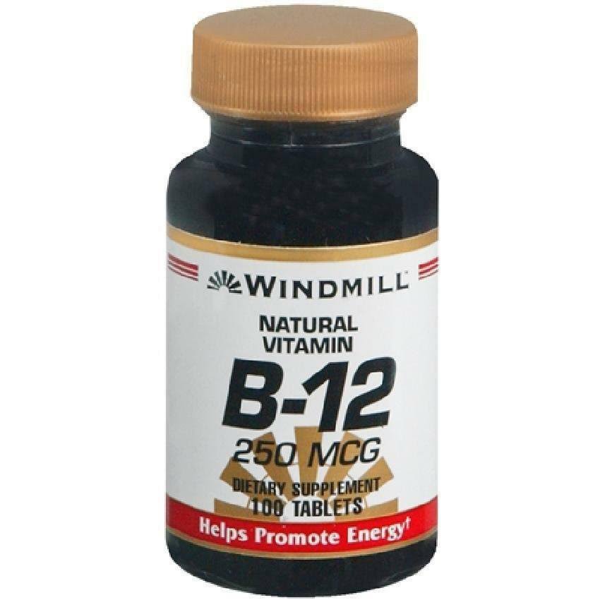 Vitamin B-12 Tabs 250 MCG Wmill Size: 100