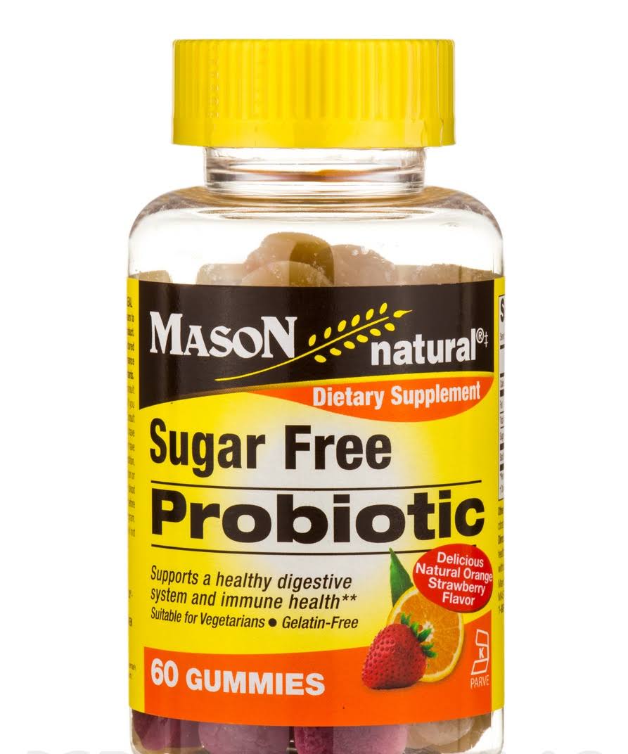 Mason Natural Sugar Free Probiotic Supplement - 60 Gummies