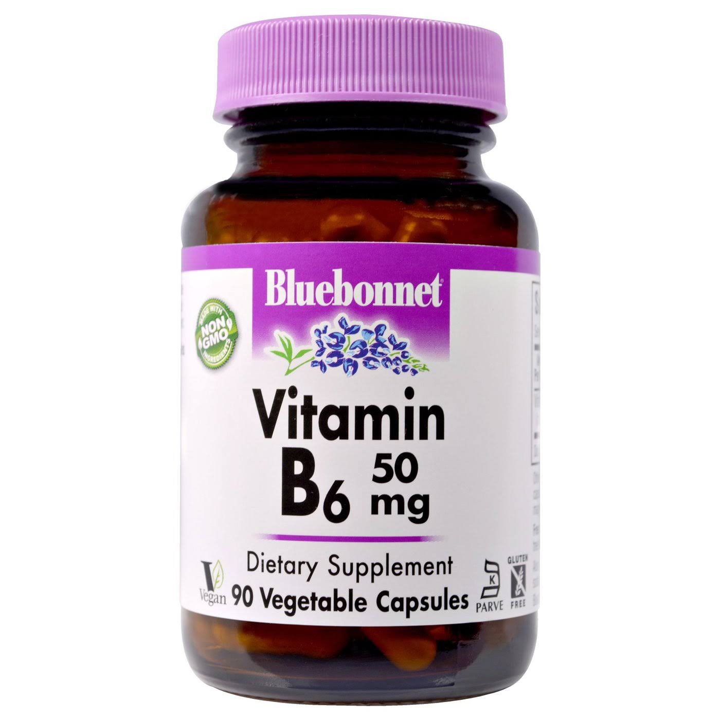 Bluebonnet Nutrition Vitamin B-6 Dietary Supplement - 90 Capsules