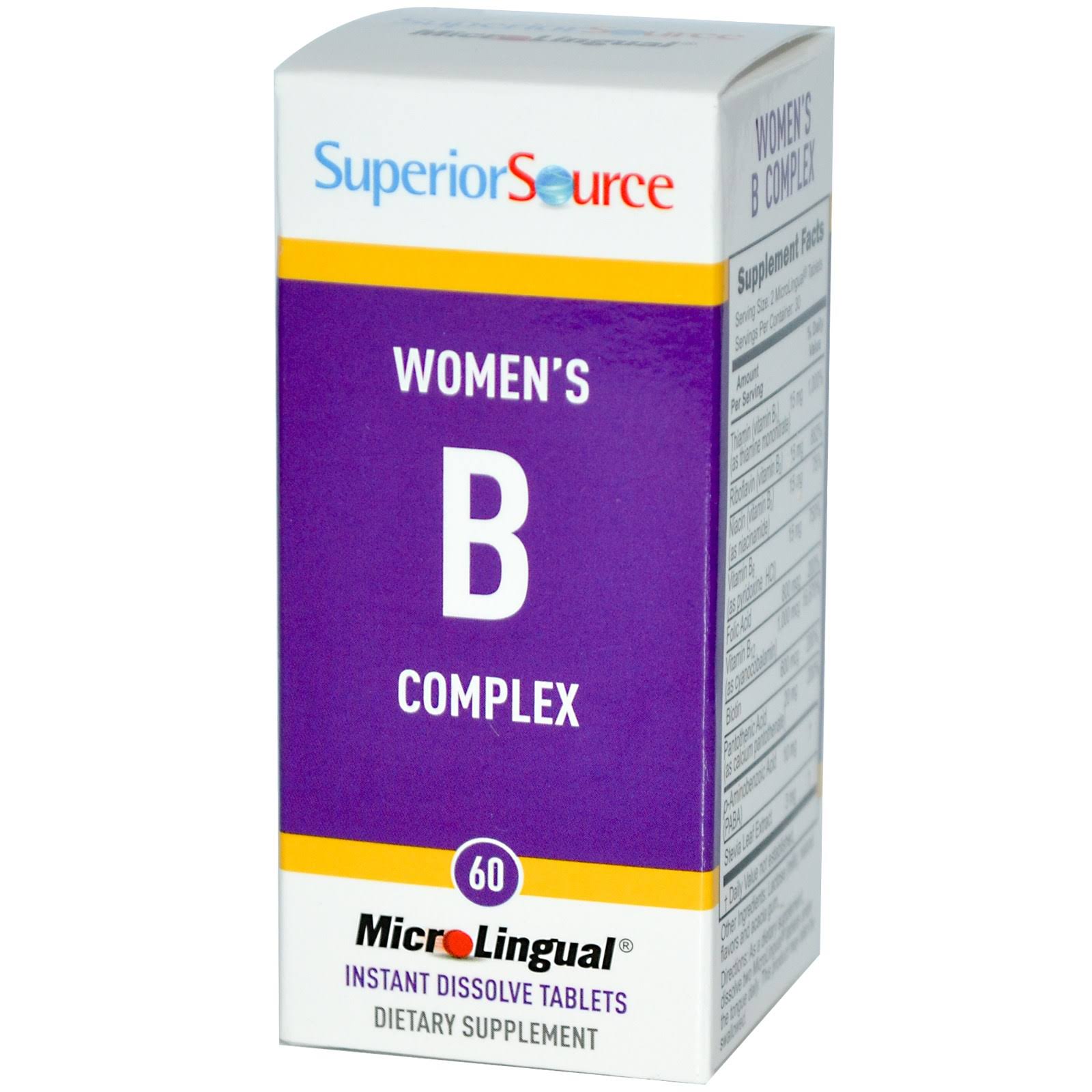 Superior Source Women's B Complex - 60 Tablets