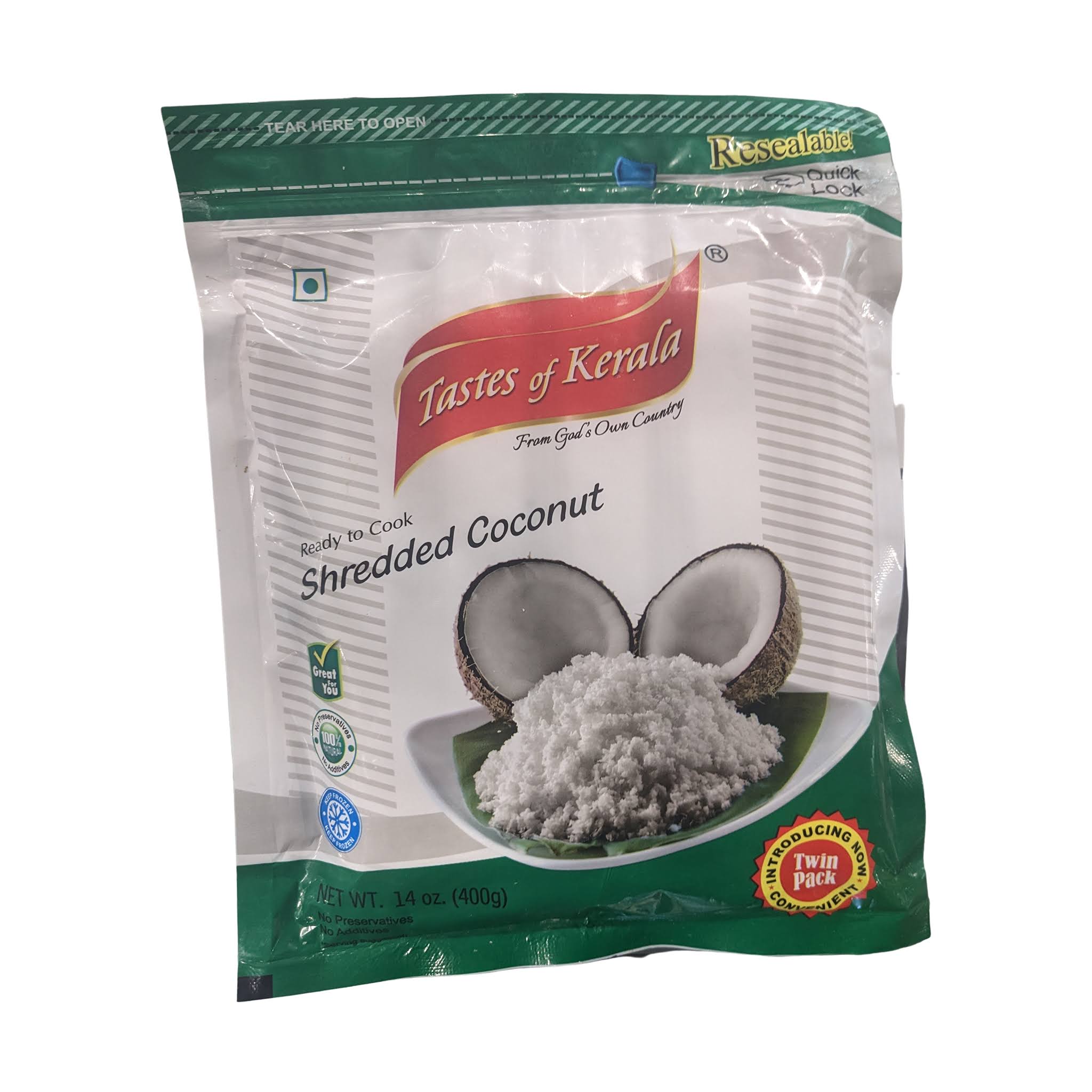 Taste of Kerala Shredded Coconut - 14 oz