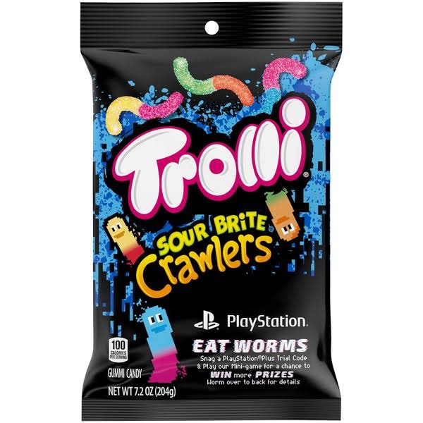 Trolli Sour Brite Crawlers Gummi Candy - 8oz