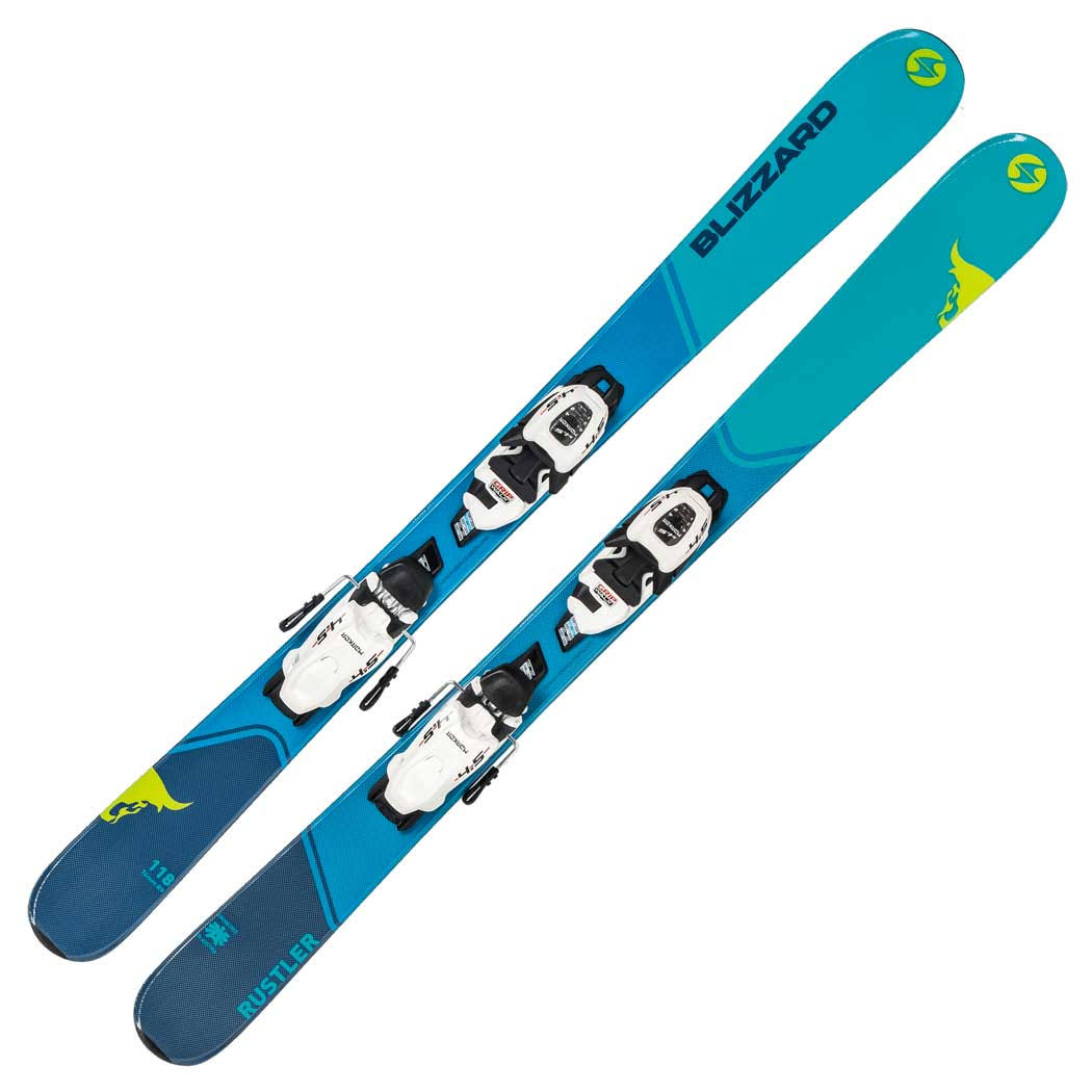 Blizzard Rustler Twin Jr. Kids Skis with FDT 4.5 Bindings 2019 108cm