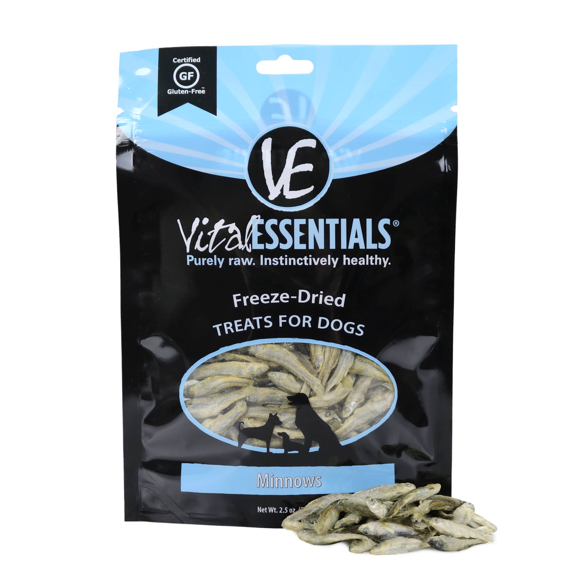 Vital Essentials Freeze-Dried Minnows Dog Treats - 2.5 oz. Pouch