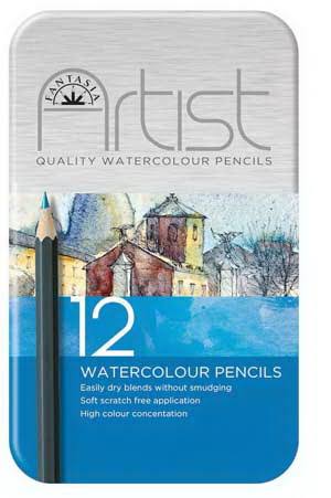 Fantasia Premium Watercolor Pencils, Set of 12