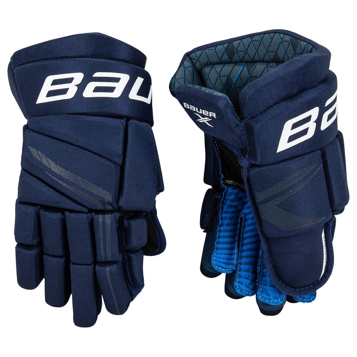 Bauer X Senior Hockey Gloves Navy / 15"