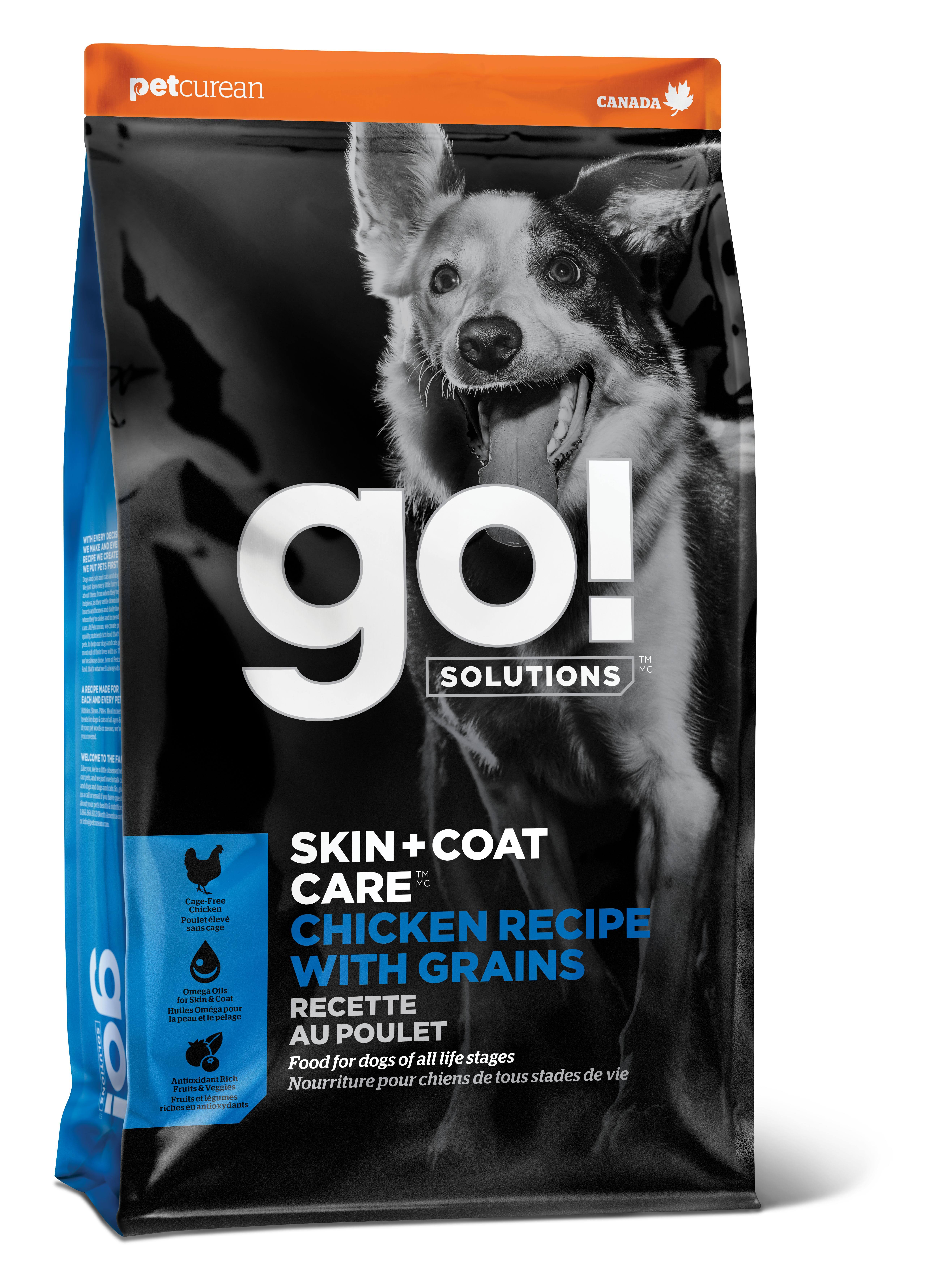 Go! Solutions Skin + Coat Care Chicken Recipe Dry Dog Food, 3.5 Pounds