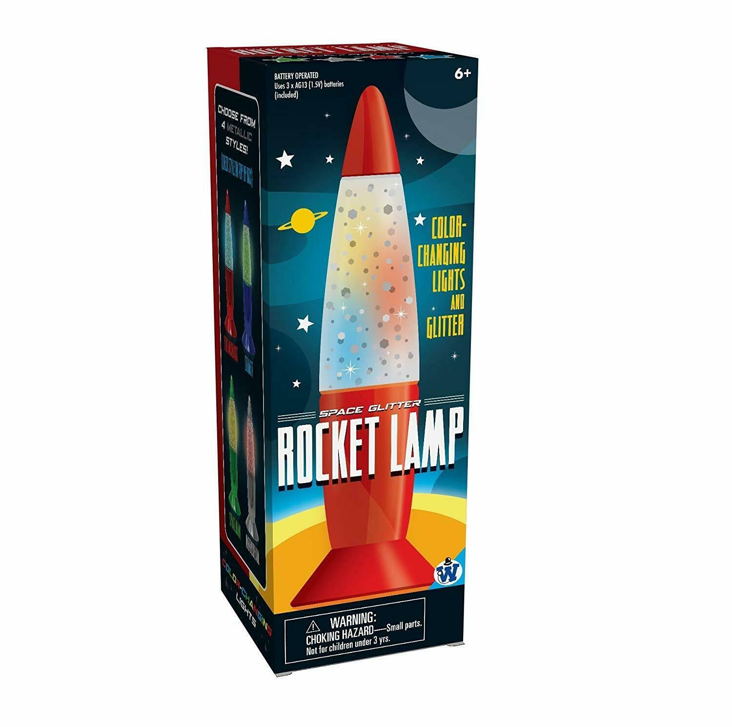 Space Glitter Rocket Lamp Westminster 24552