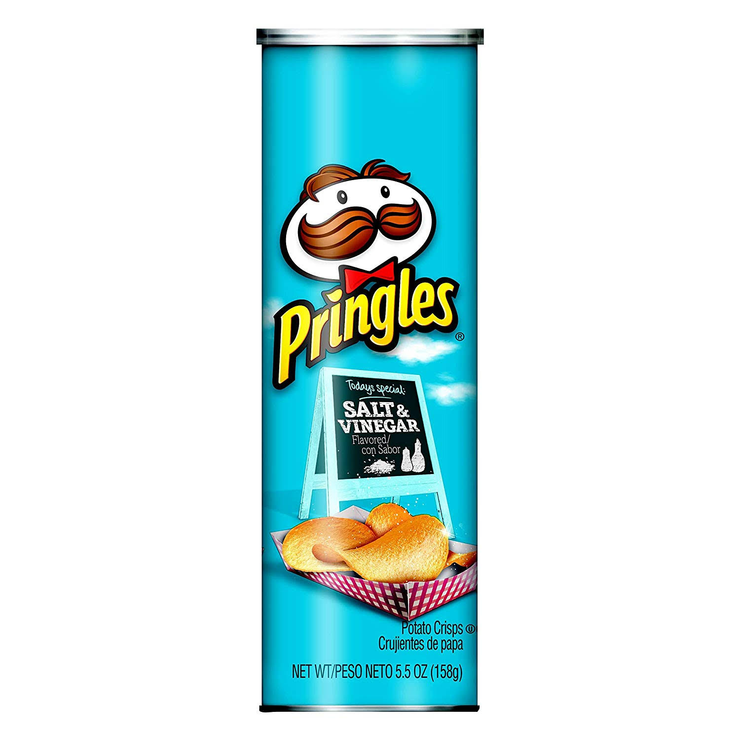 Pringles Salt & Vinegar Flavored Potato Crisps - 5.5 oz