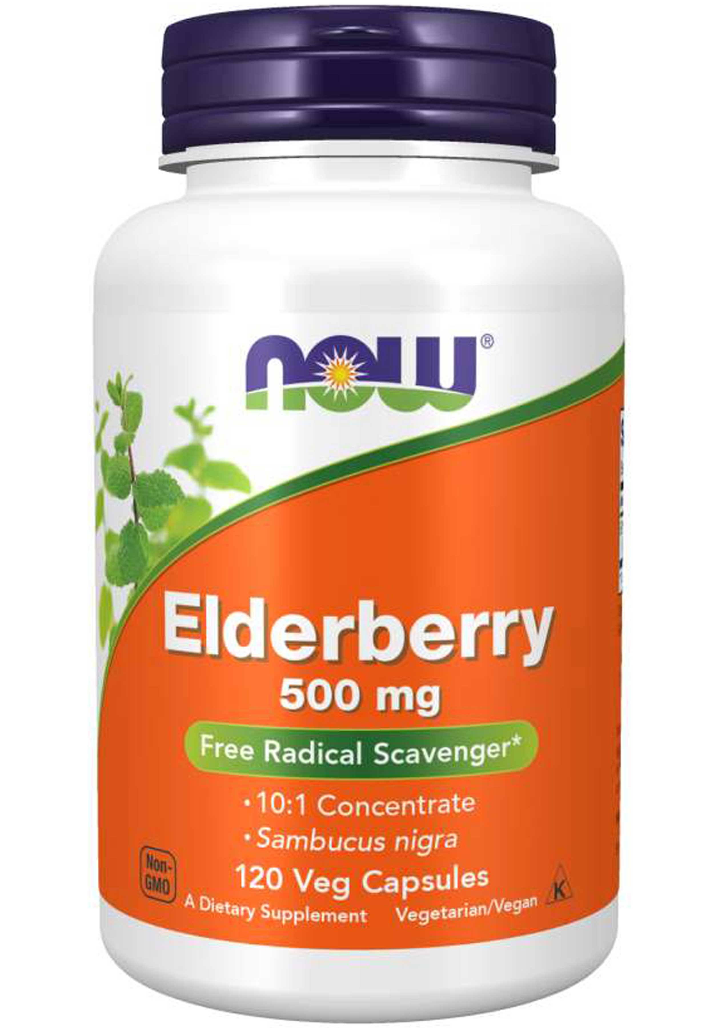 Now Foods Elderberry Dietary Supplement - 120pcs