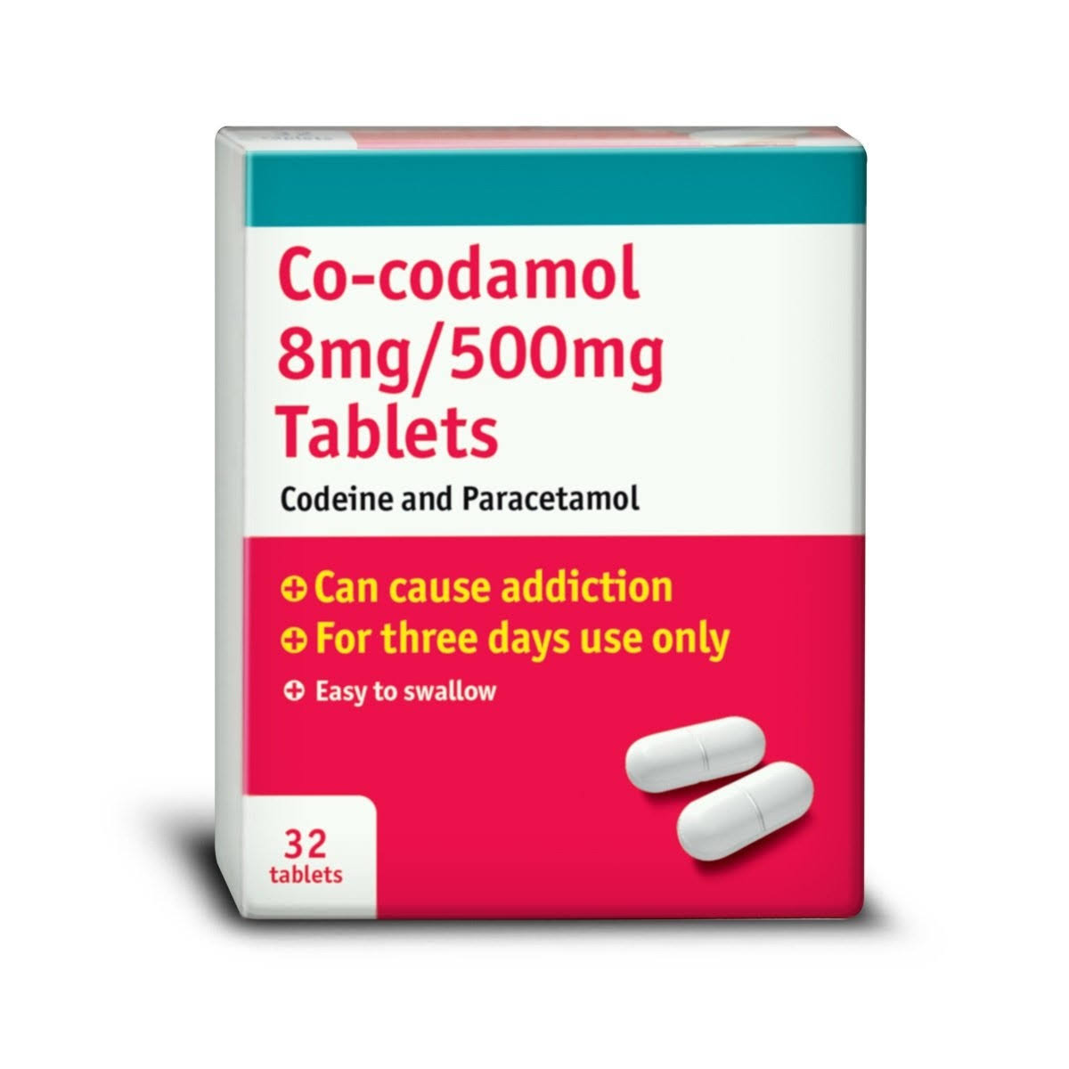Co-codamol 8mg/500mg Tablets 32 Tablets