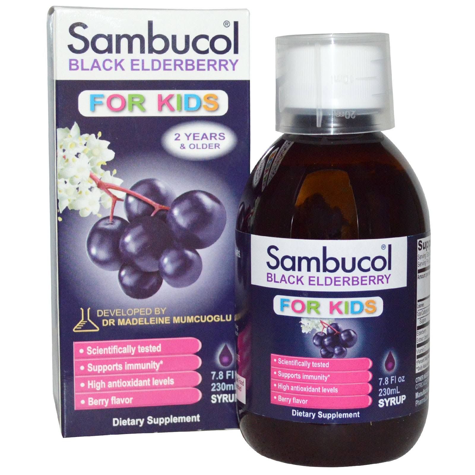 Sambucol Kids Black Elderberry Syrup - 7.8oz