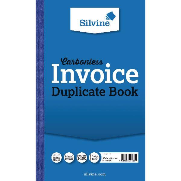Silvine Dup Book 8.25X5 Invoice 711-T
