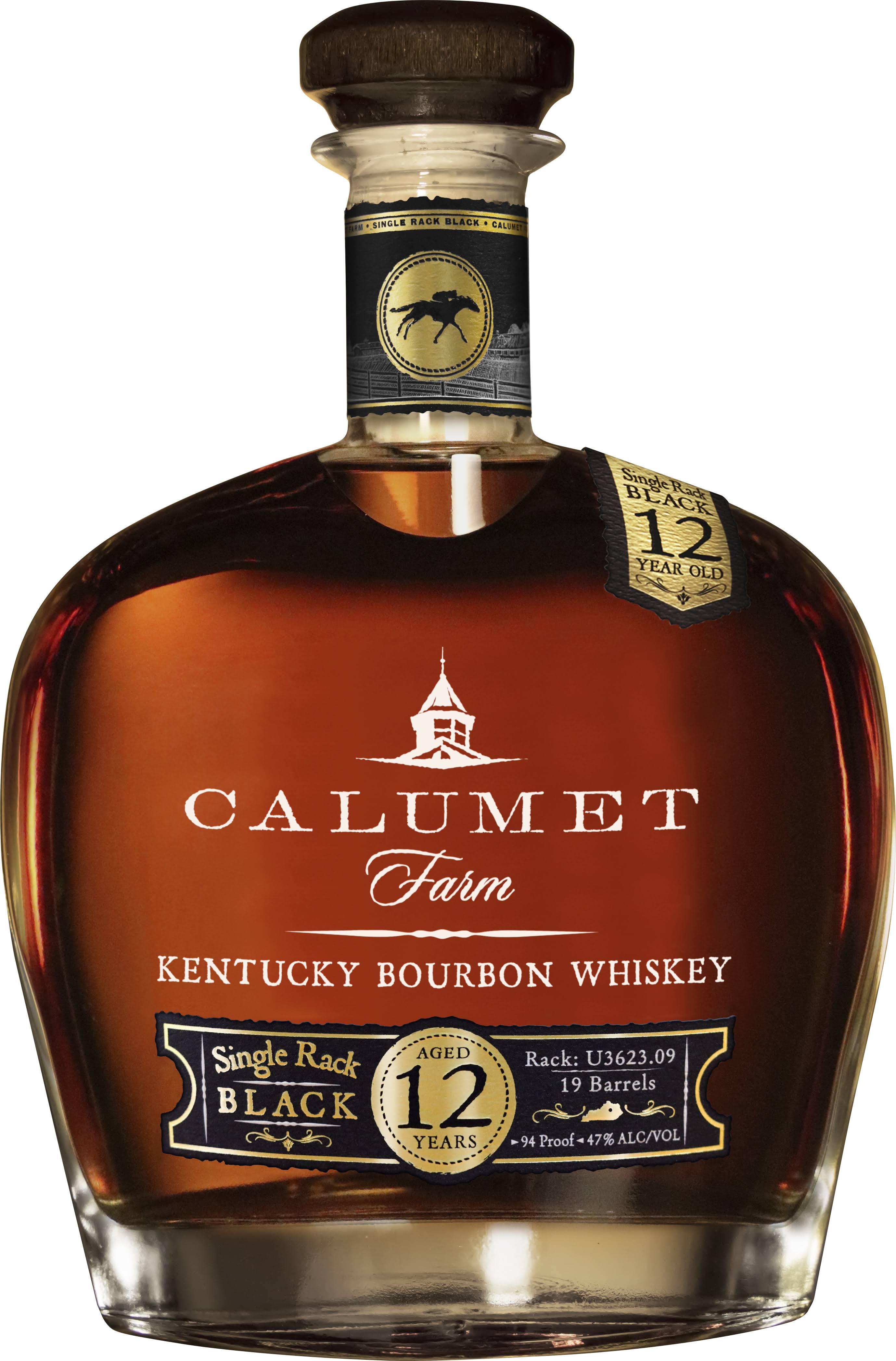 Calumet Farm 12 Year Single Rack Black Bourbon 750ml