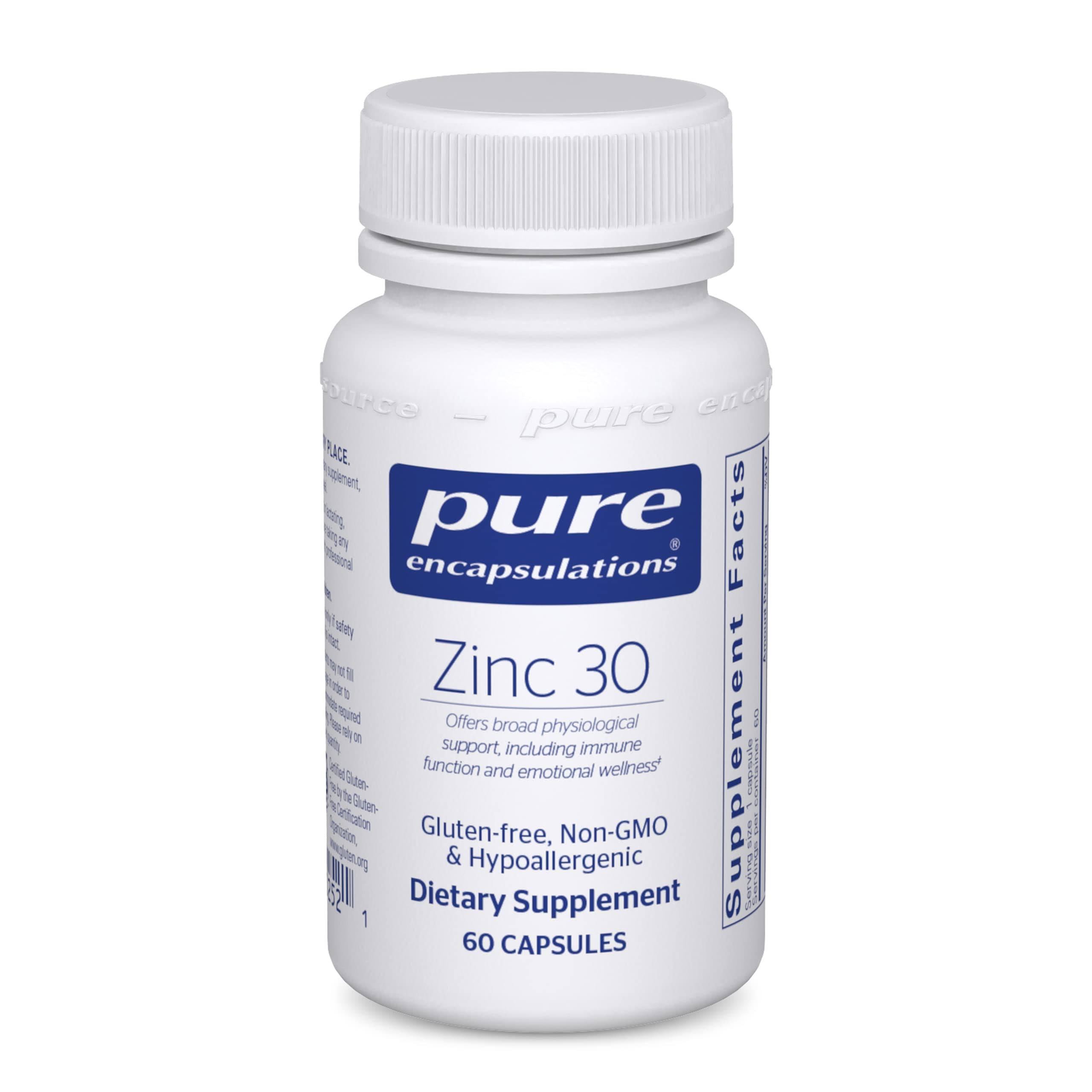 Pure Encapsulations - Zinc 30 - 60 Capsules