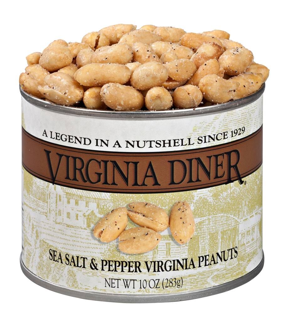 Virginia Diner Virginia Peanuts - Sea Salt & Pepper, 10oz