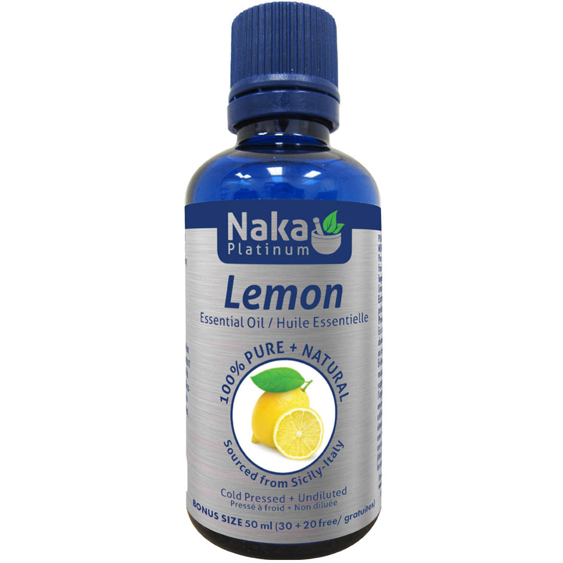 Naka Platinum Lemon Essential Oil, 50ml