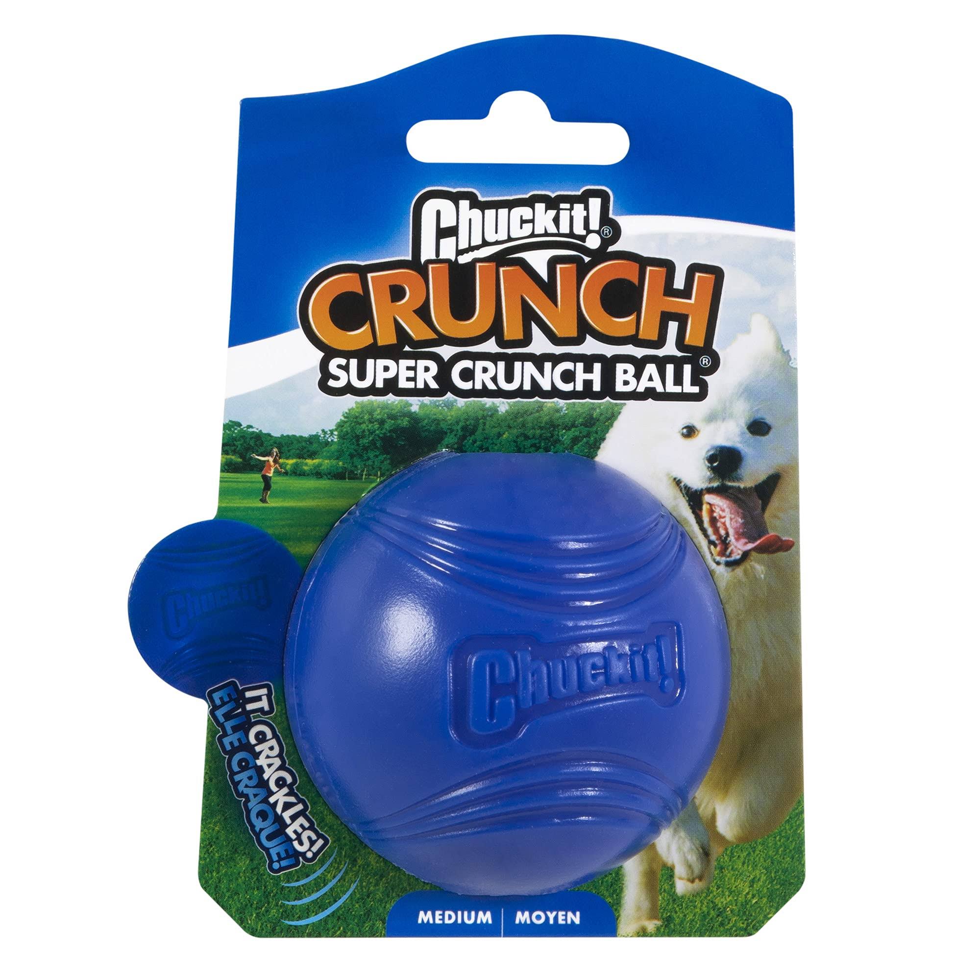 Chuckit! Super Crunch Ball Dog Toy, Medium