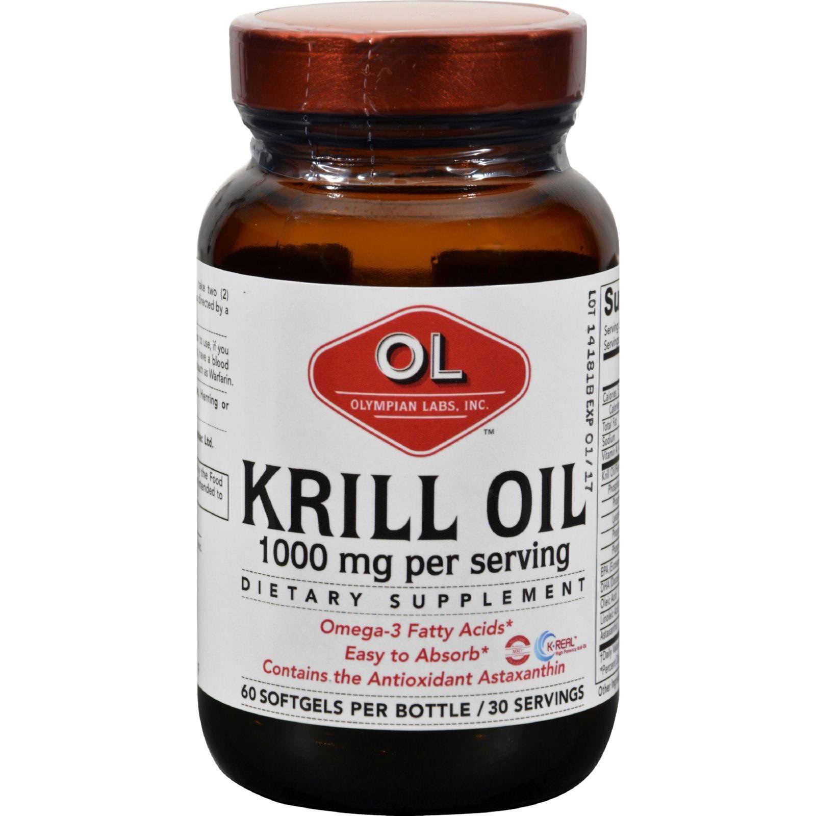 Olympian Labs Krill Oil Dietary Supplemet - 1000mg, 60ct