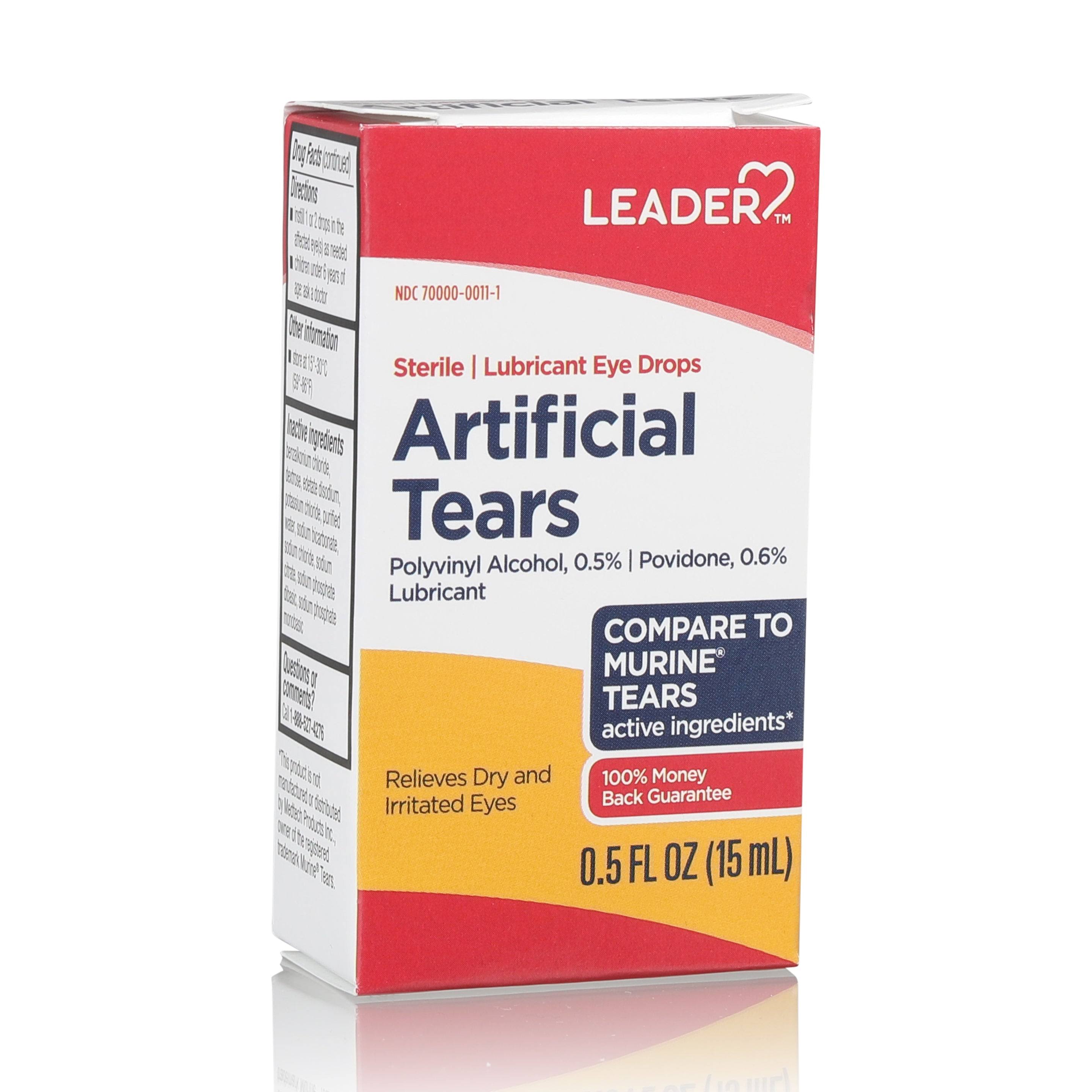 Artificial Tears | Sterile Lubricant Eye Drops | 0.5 fl oz (15 ml)