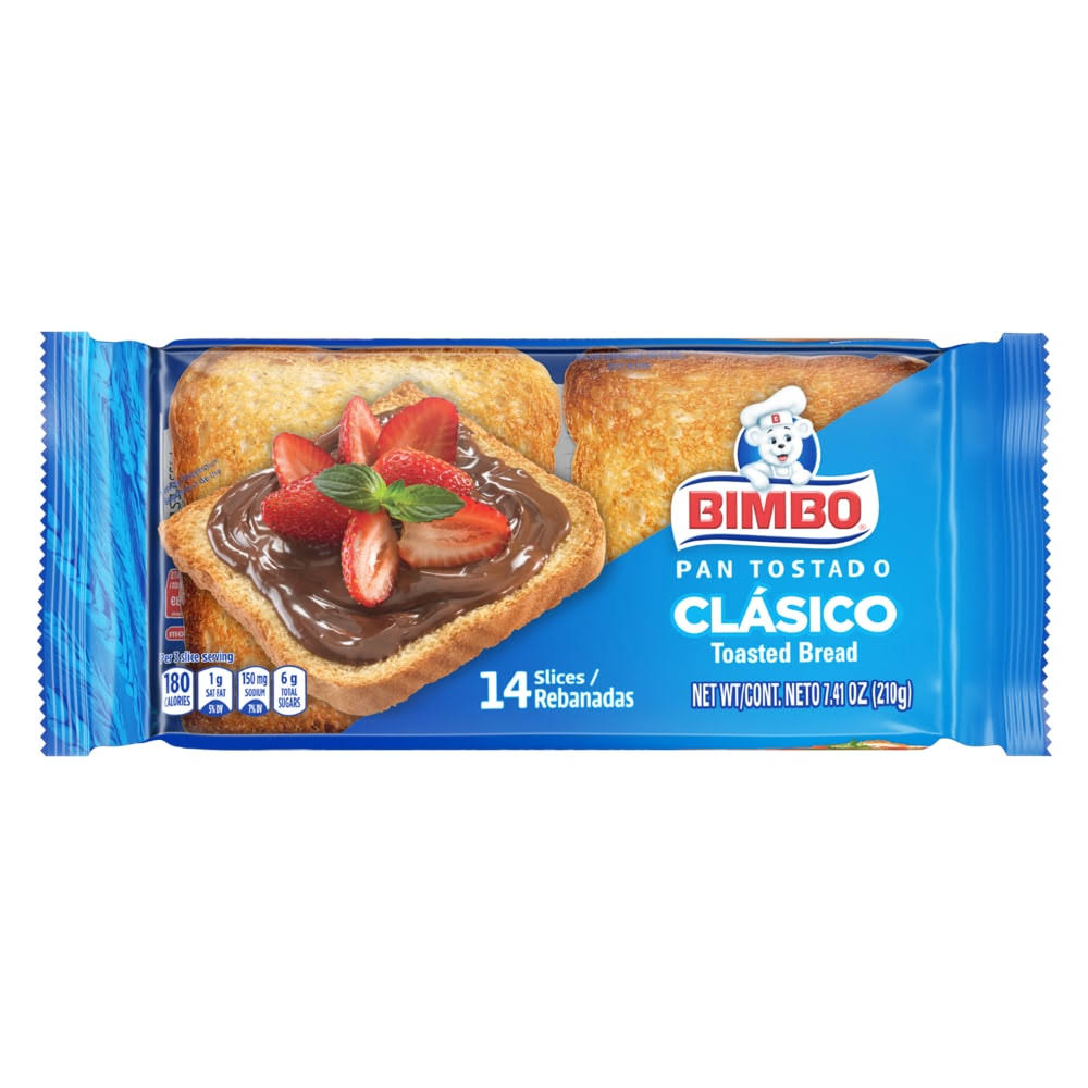 Bimbo Toasted Bread - Original, 7.4oz
