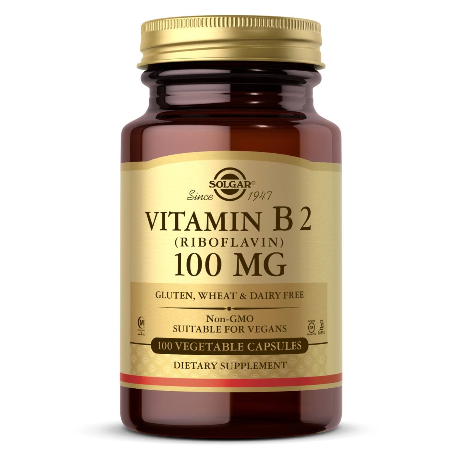 Solgar Vitamin B2 - 100 mg, 100 capsules