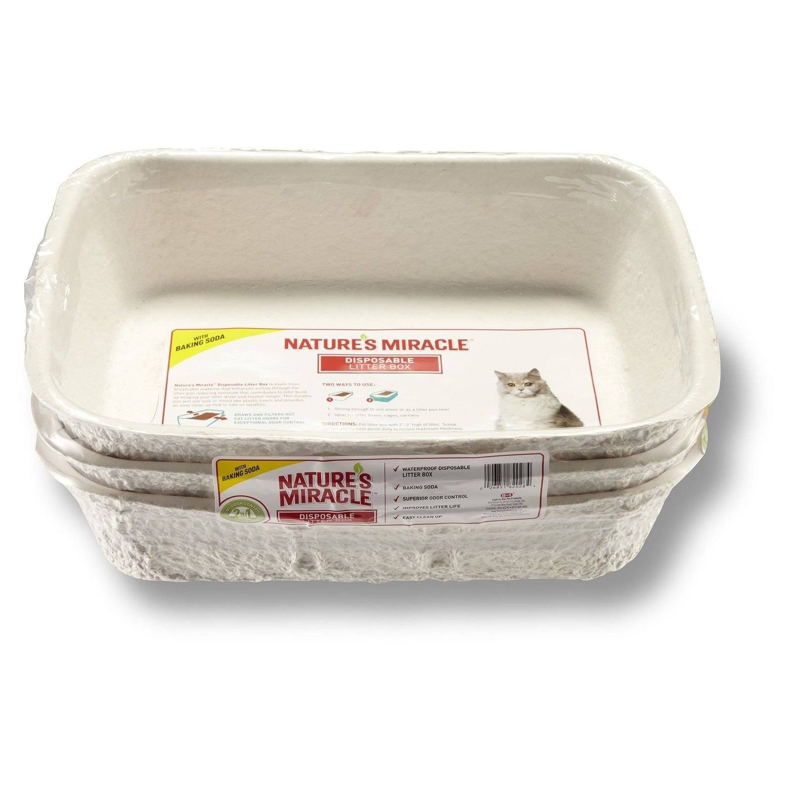 Nature's Miracle Disposable Litter Box - Regular, 3 Pack
