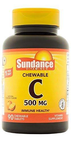 Sundance Vitamin C Chewable - 500mg, Natural Orange Flavor, 90ct