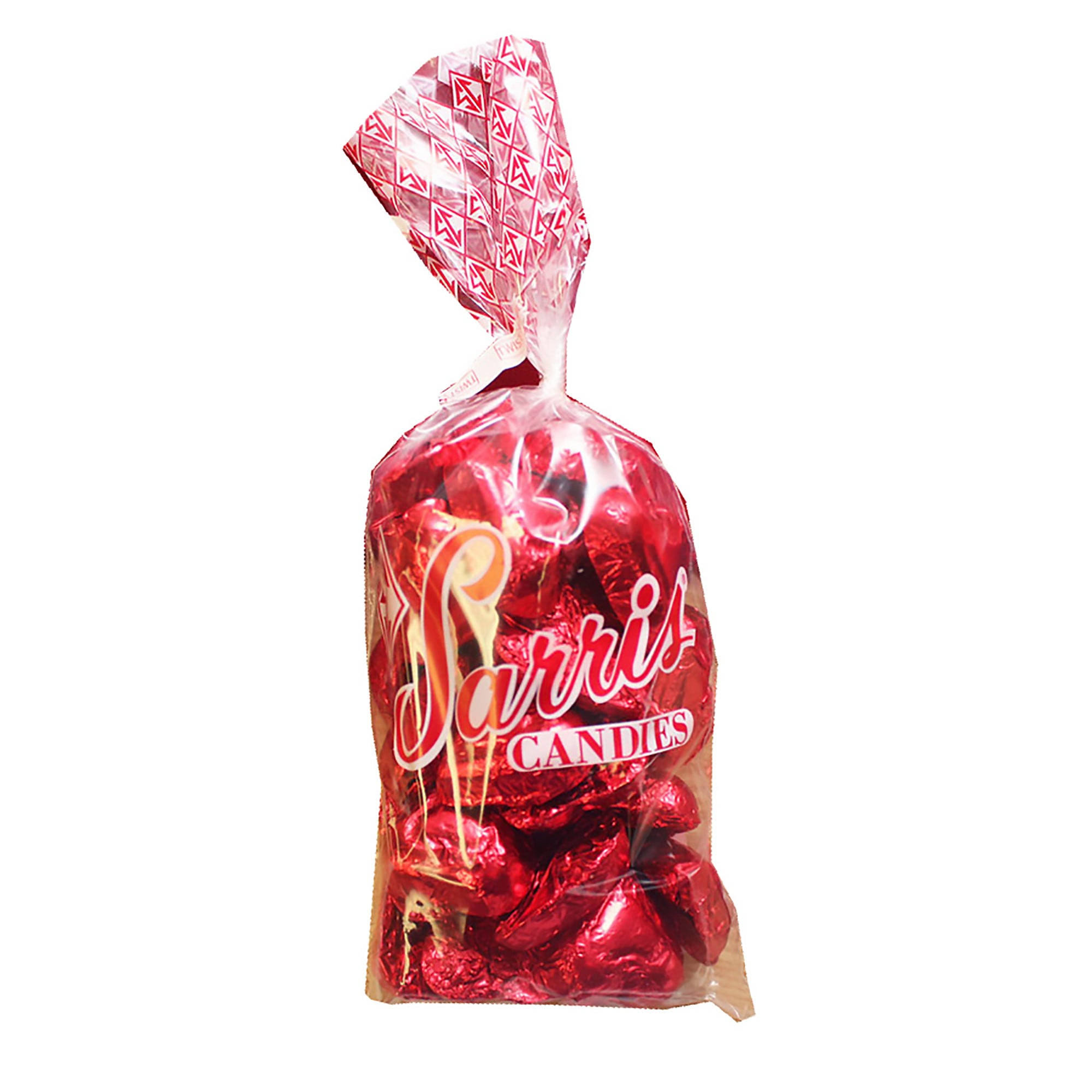 Sarris Candies Candies, Foiled Red Hearts - 8 oz